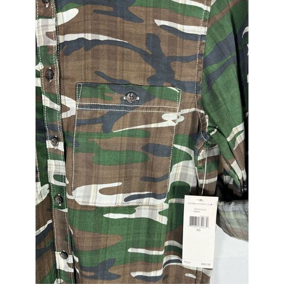 R.L Denim & Supply button down Camo shirt - Picture 3 of 6